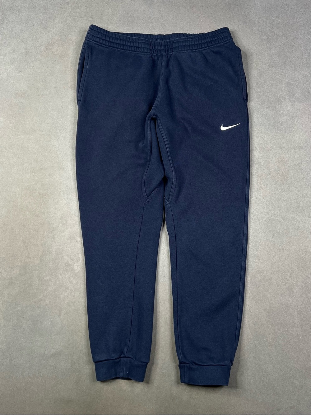 Nike Navy Jogger Pants with White Swoosh